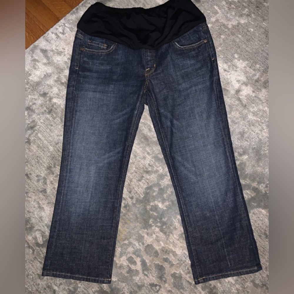 Citizens Of Humanity:Dark Wash Boot cut Maternity Jeans Size 30 X 24 Belly Panel